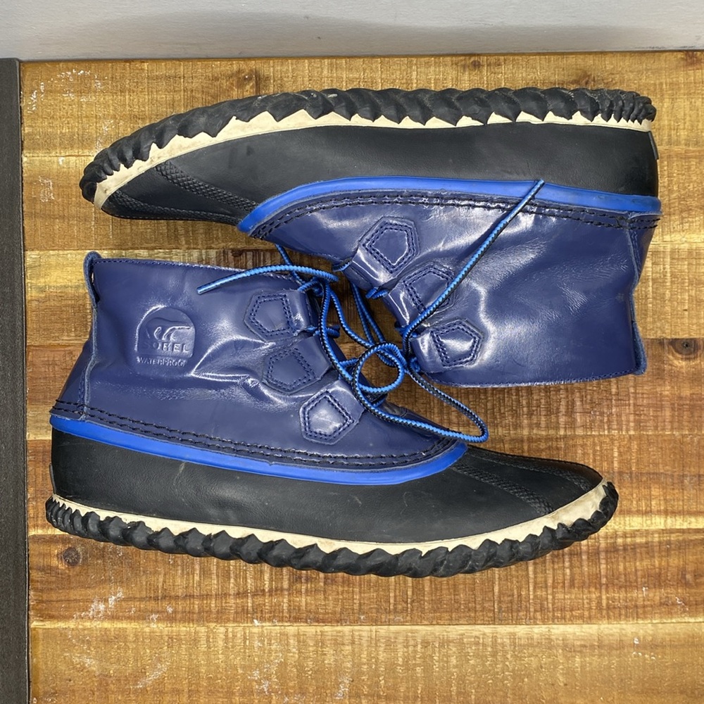 Sorel Out N About Nocturnal Blue Ankle Boots: Size 9.5 - Picture 7 of 9